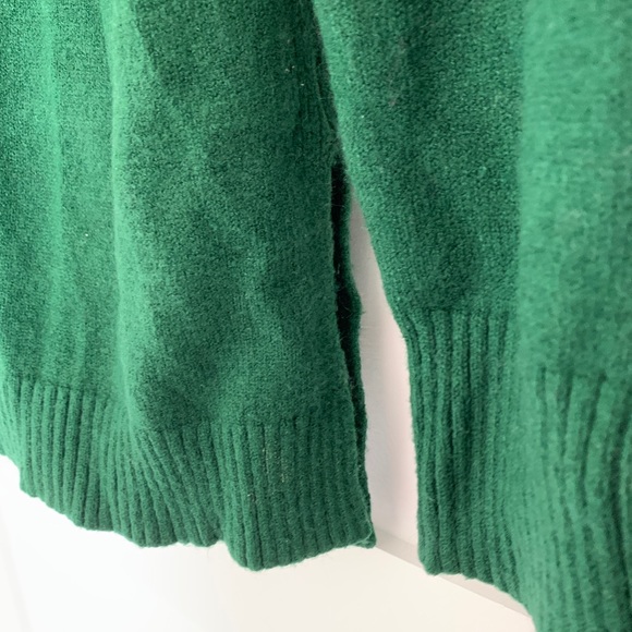 Anthropologie Emerald Green V-Neck Knit Sweater XS - Picture 3 of 6